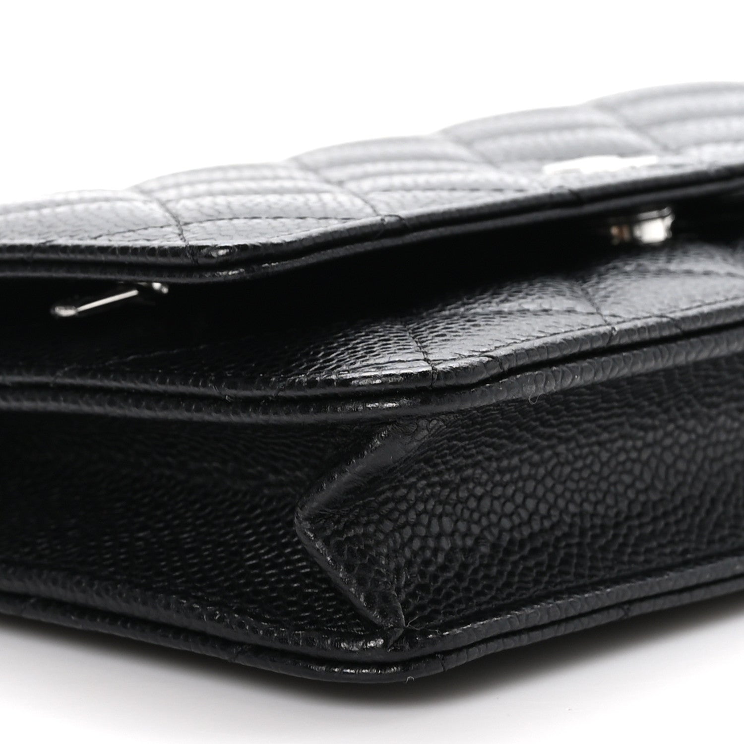 Chanel Caviar Quilted Wallet on Chain WOC Black 10 of 12
