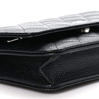 Chanel Caviar Quilted Wallet on Chain WOC Black 10 of 12