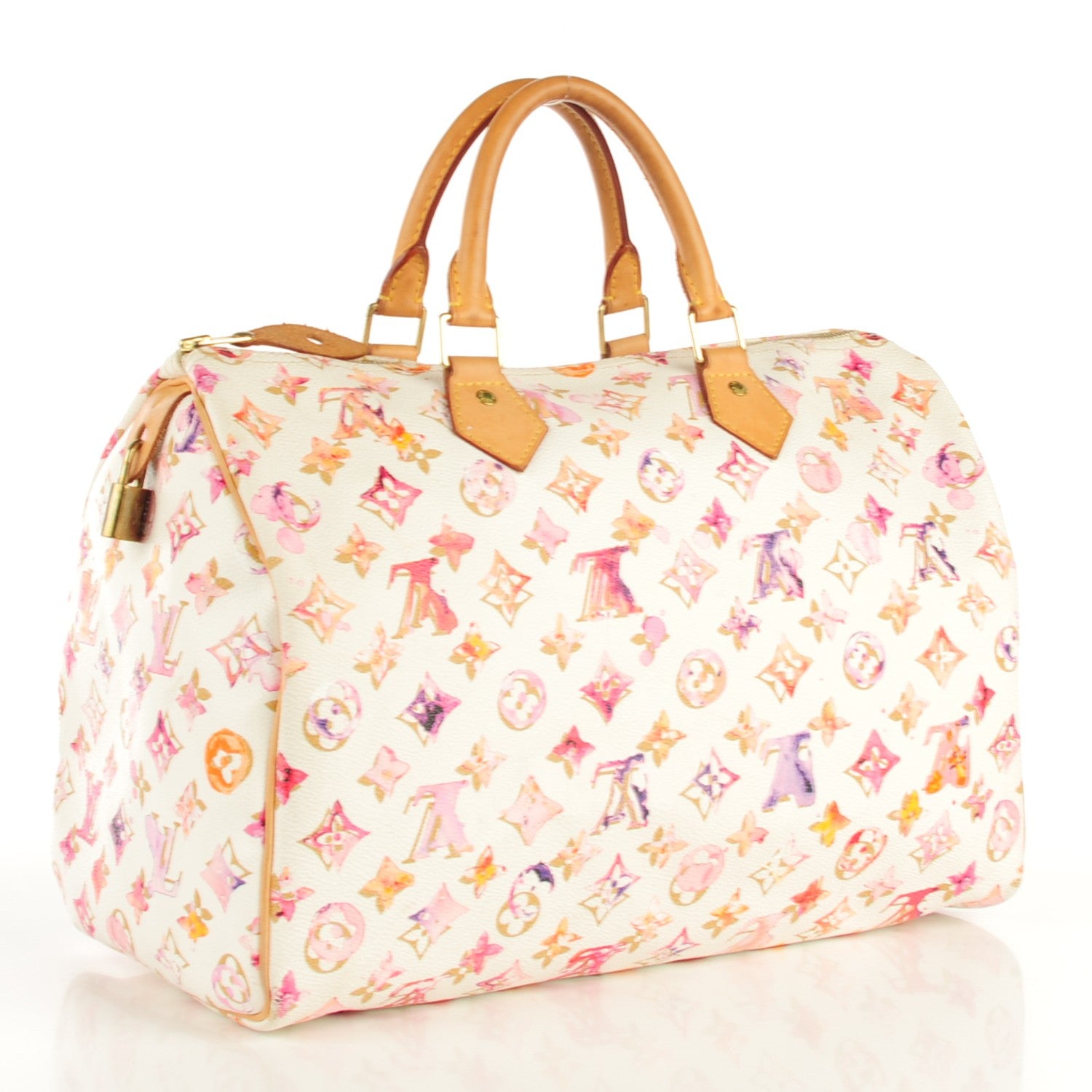 Louis Vuitton Watercolor Aquarelle Speedy 35 White 3 of 8