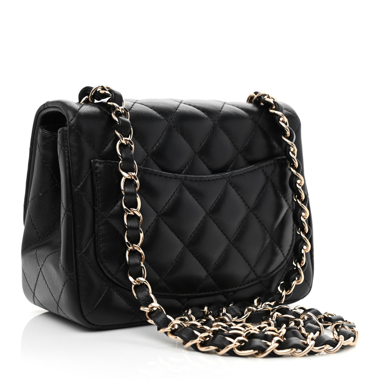 Chanel Lambskin Quilted Mini Square Flap Black 3 of 10