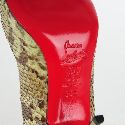 Christian Louboutin Python Yoyo 85 Pumps 36.5 Green 6 of 7