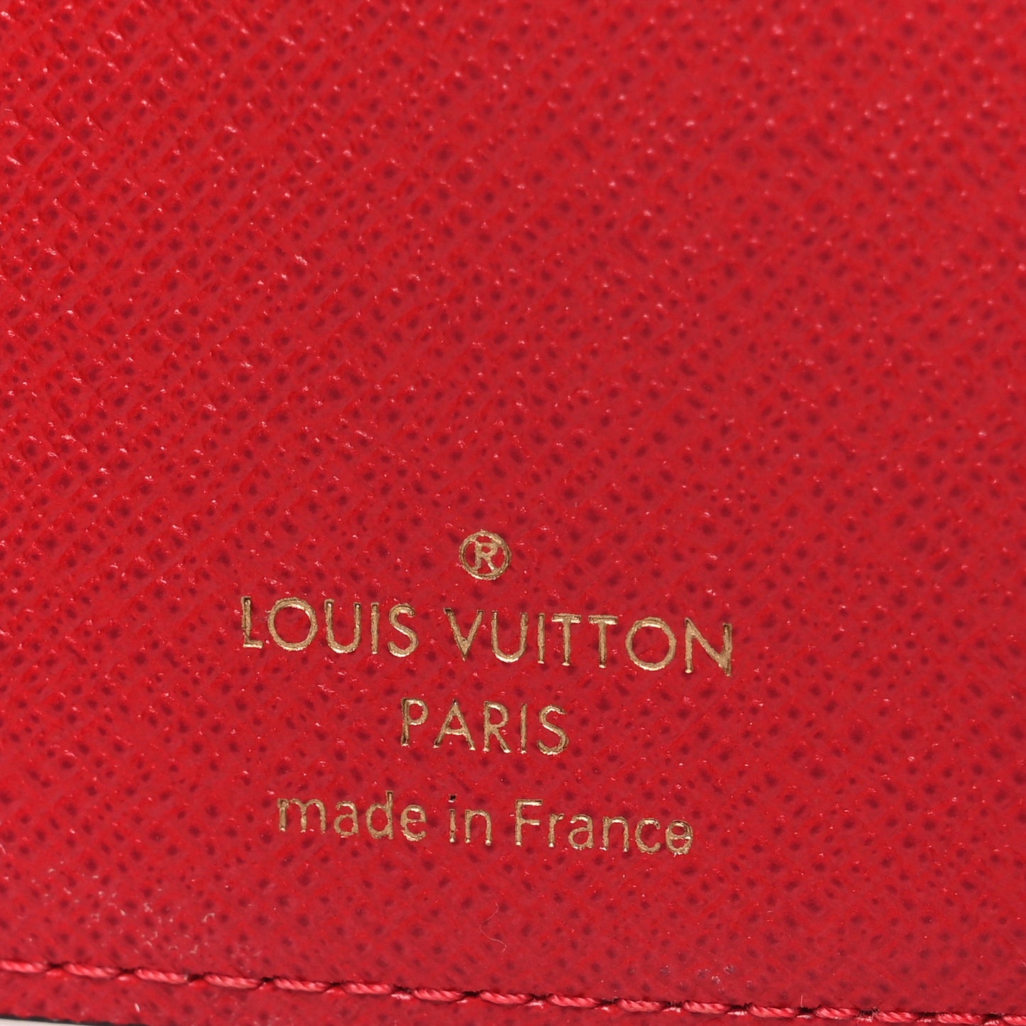 Damier Ebene Victorine Wallet Red