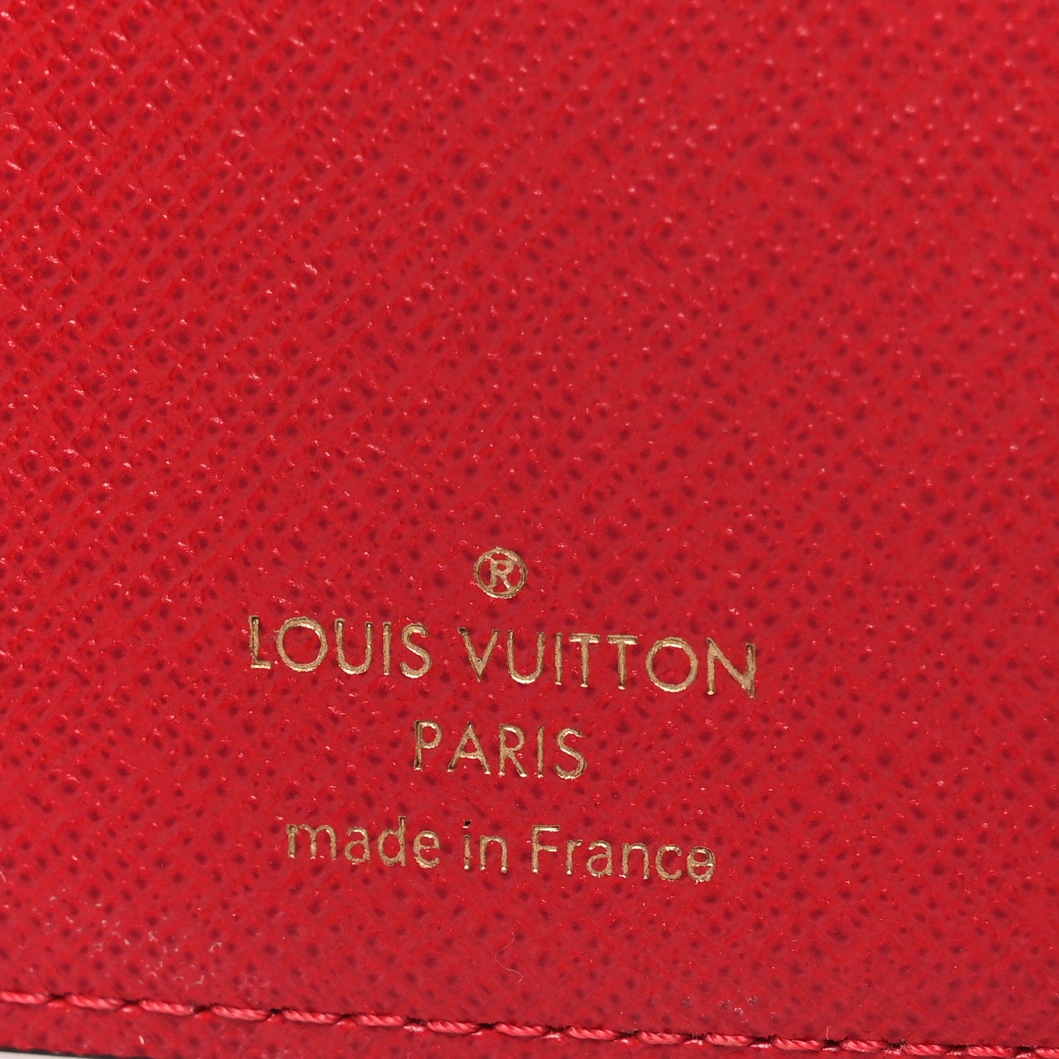 Louis Vuitton Damier Ebene Victorine Wallet Red 6 of 6