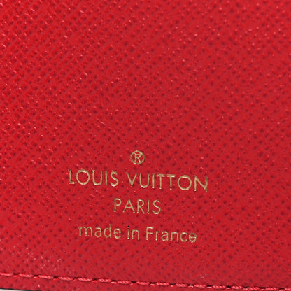 Louis Vuitton Damier Ebene Victorine Wallet Red 6 of 6