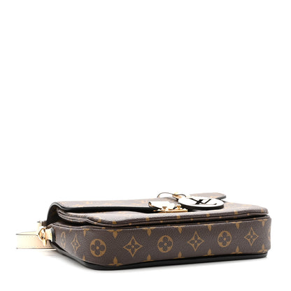 Louis Vuitton Monogram Braided Pochette Metis Creme Beige 4 of 9