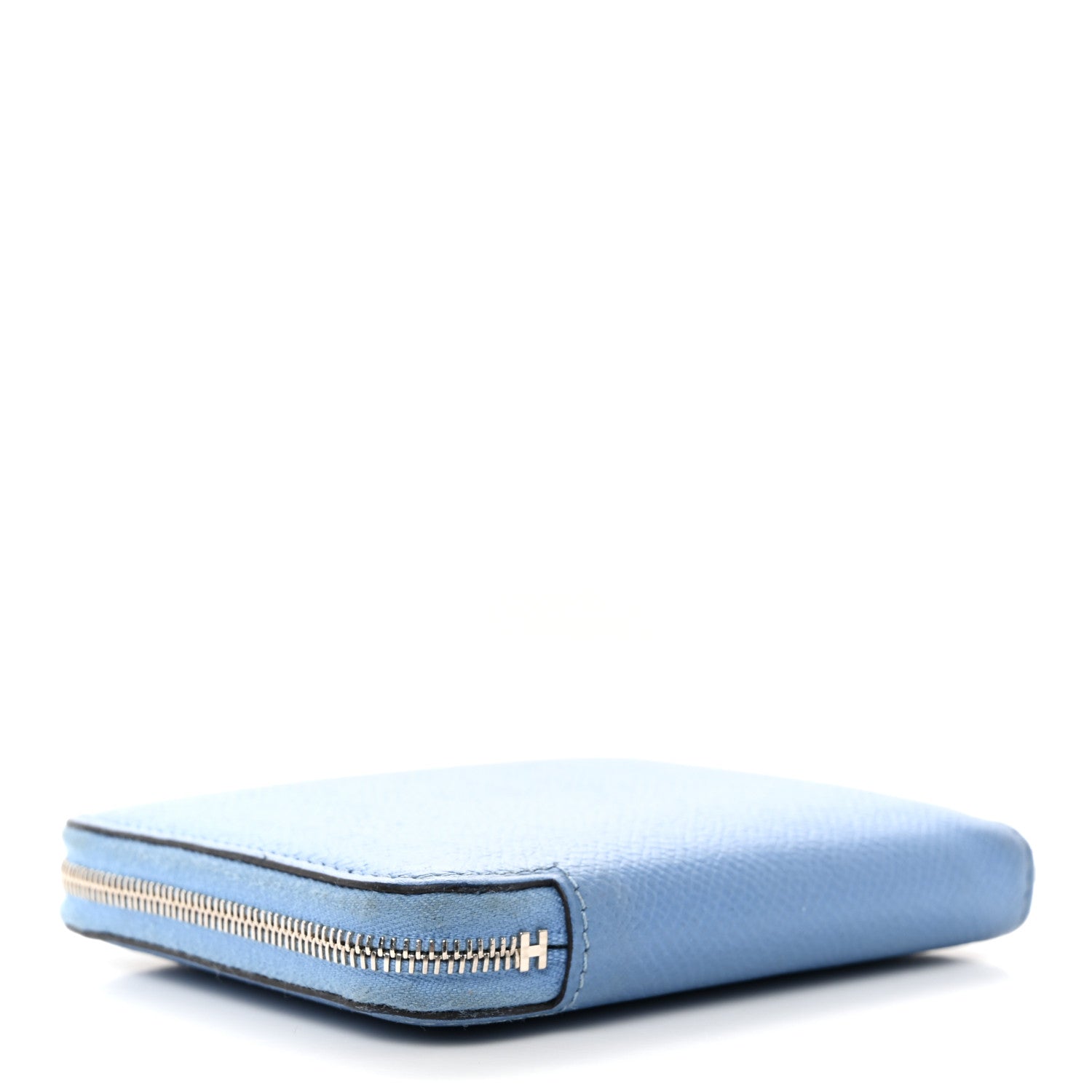 Hermes Epsom Silk'in Compact Wallet Bleu Paradis 4 of 11