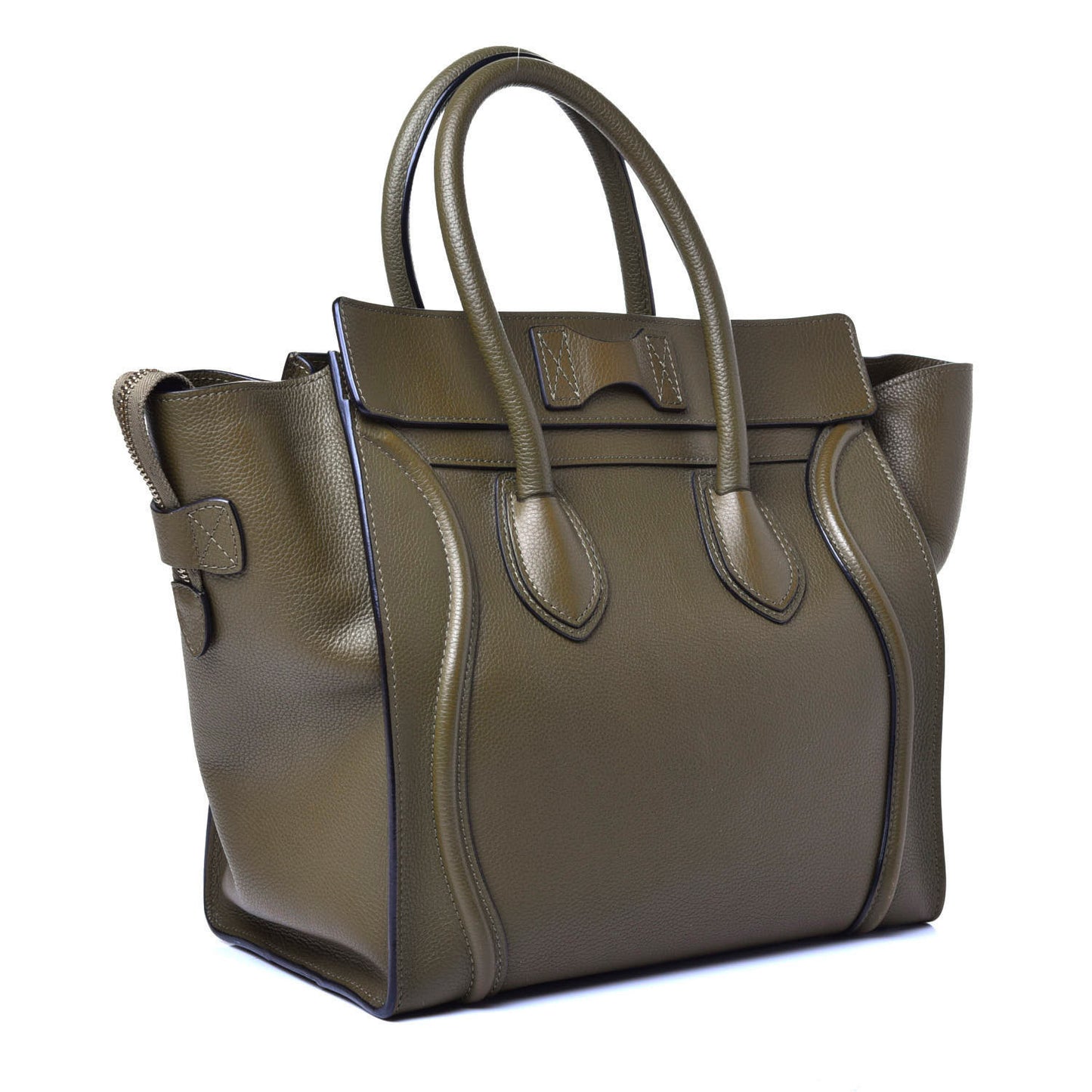 Drummed Calfskin Mini Luggage Jungle