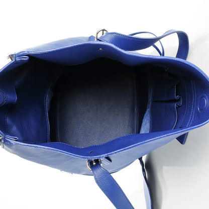Balenciaga Veau Papier Classic Hardware Drop Bucket Bag Bleu 5 of 7