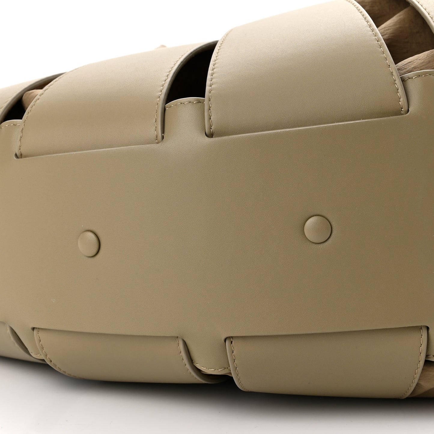 French Calfskin Shell Bag Taupe