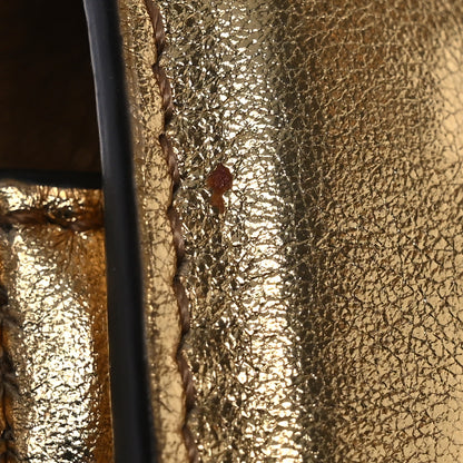 Fendi Vitello Catalan Mirror FF 1974 Embossed Mini Baguette Gold 12 of 14