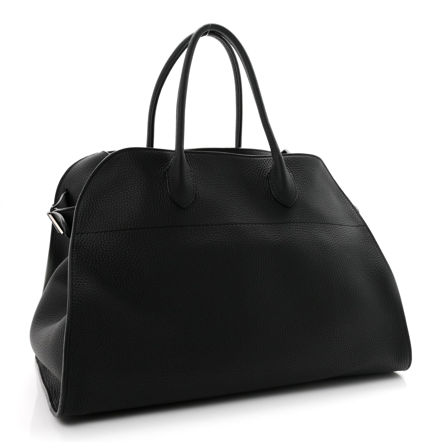 Matte Grained Calfskin Soft Margaux 15 Black