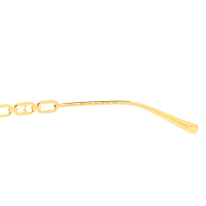 Louis Vuitton Metal My LV Chain Pilot Sunglasses Z1539W Gold 6 of 7
