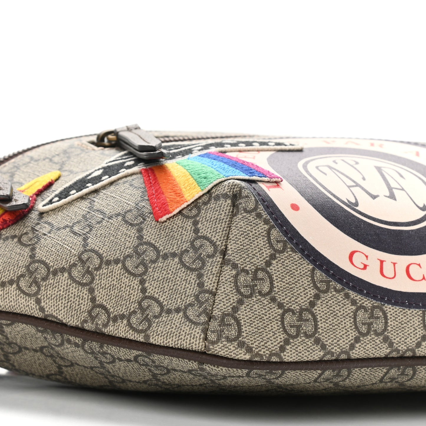 GG Supreme Monogram Courrier Belt Bag Beige New Acero