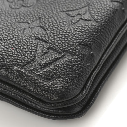 Louis Vuitton Empreinte Double Zip Pochette Black 10 of 10