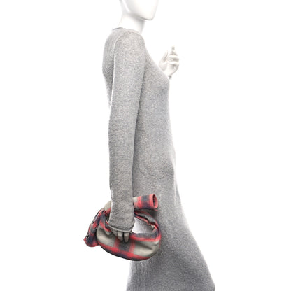 Bottega Veneta Nappa Tartan Shirt Effect Mini Jodie Grey Red 1 of 8