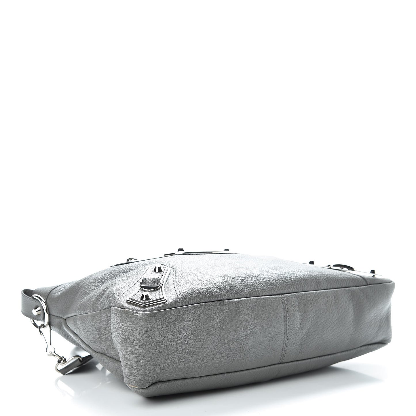 Chevre Silver Metallic Edge Hardware Town Gris Acier