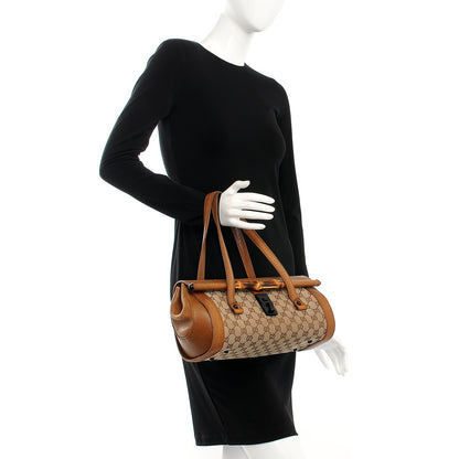 Gucci Monogram Bamboo Bullet Bag Brown 2 of 12