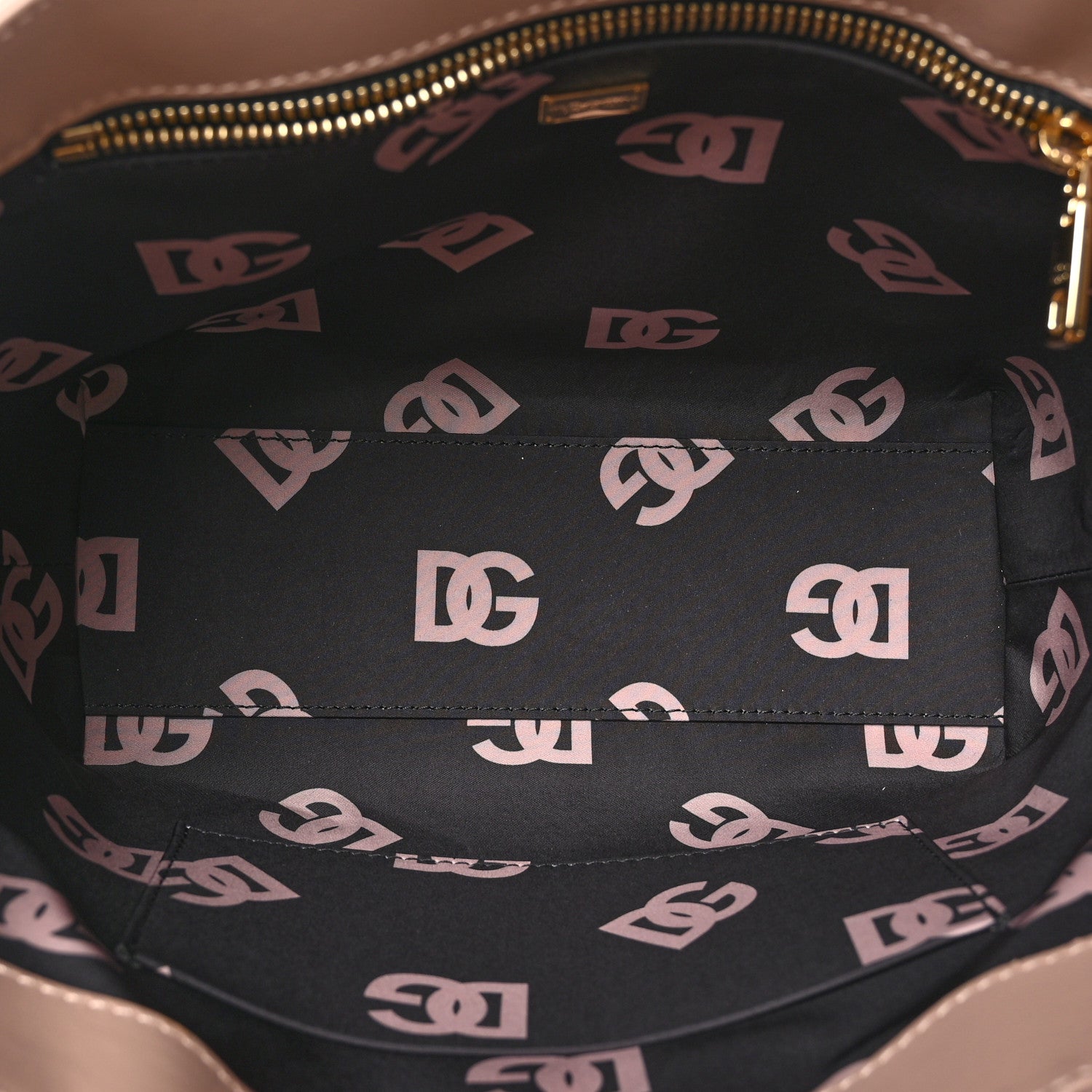 Dolce & Gabbana Calfskin Small DG Logo Shopper Tote Cipria 9 of 17