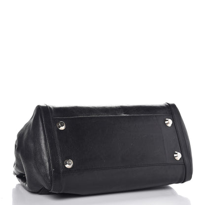 Christian Dior Calfskin CD Flight Tote Black 4 of 12