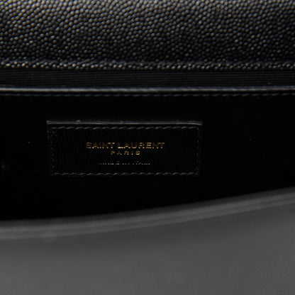 Saint Laurent Grain De Poudre Small Monogram Kate Satchel Black 8 of 11