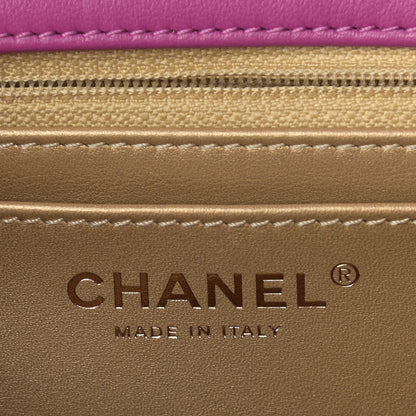 Chanel Lambskin Quilted Mini Pearl Crush Flap Violet 6 of 9