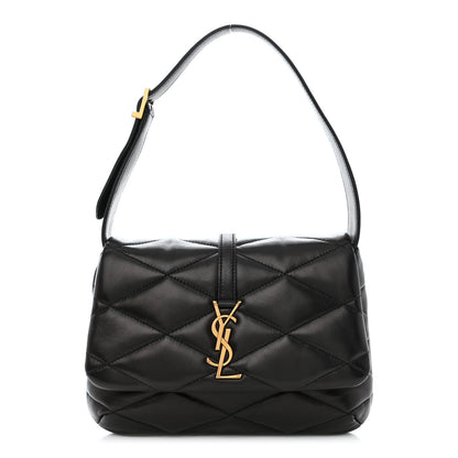 Saint Laurent Lambskin Quilted Le 57 Diamond Shoulder Bag Black 1 of 10