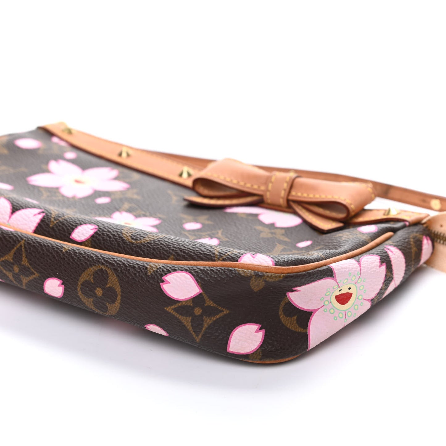 Monogram Cherry Blossom Pochette Accessories Brown