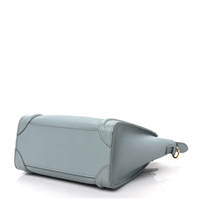 Celine Drummed Calfskin Nano Luggage Cloud 8 of 8