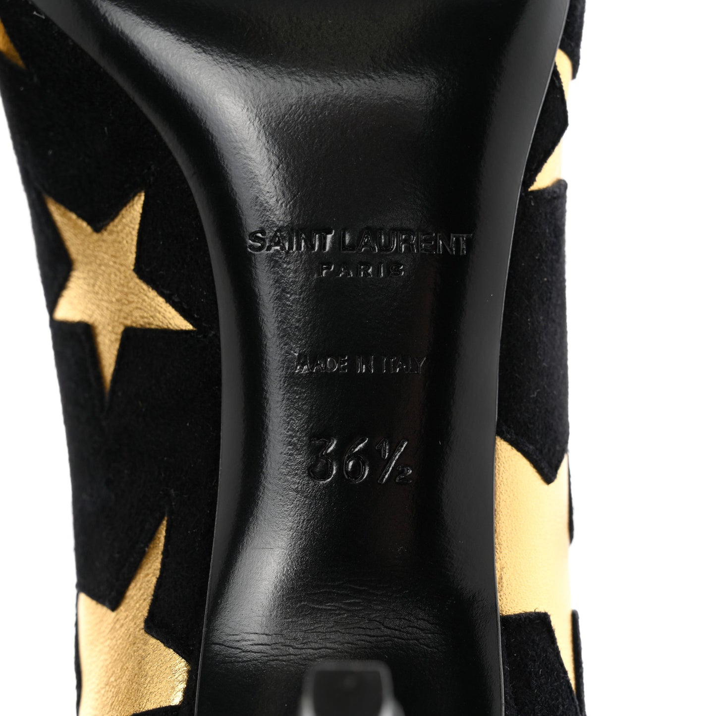 Kid Scamosciato Kiki 55 Star Pumps 36.5 Black Oro