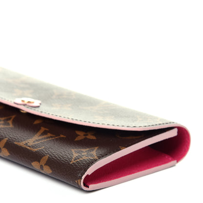 Louis Vuitton Monogram Bloom Flower Emilie Wallet Fuchsia 8 of 12