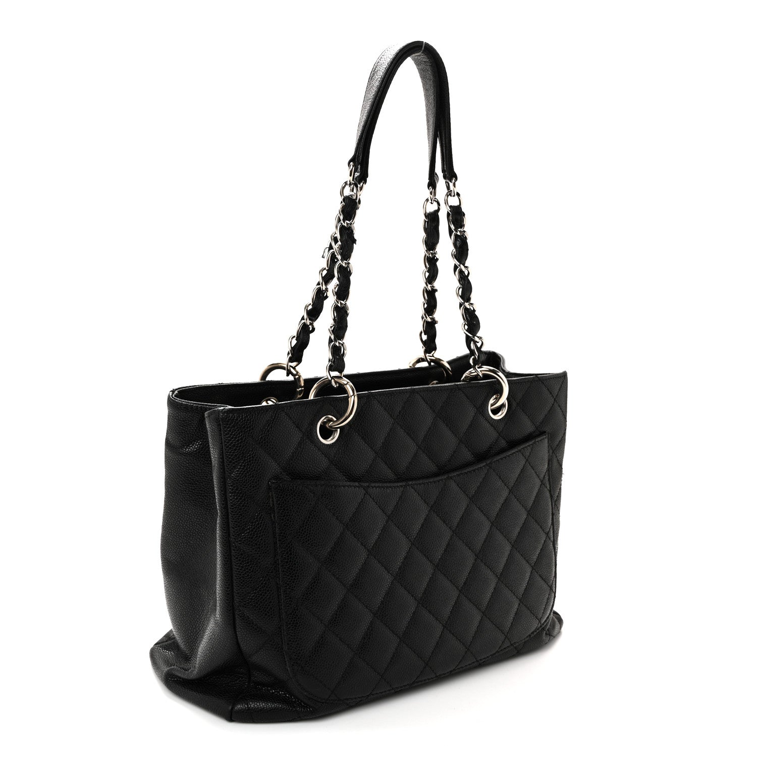 Chanel Caviar Quilted Grand Shopping Tote GST Black 3 of 11