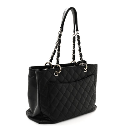 Chanel Caviar Quilted Grand Shopping Tote GST Black 3 of 11