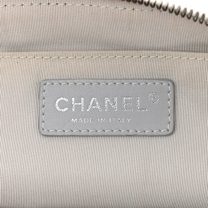Chanel Metallic Grained Calfskin Quilted Casual Rock Waist Bag Fanny Pack Silver 6 of 15