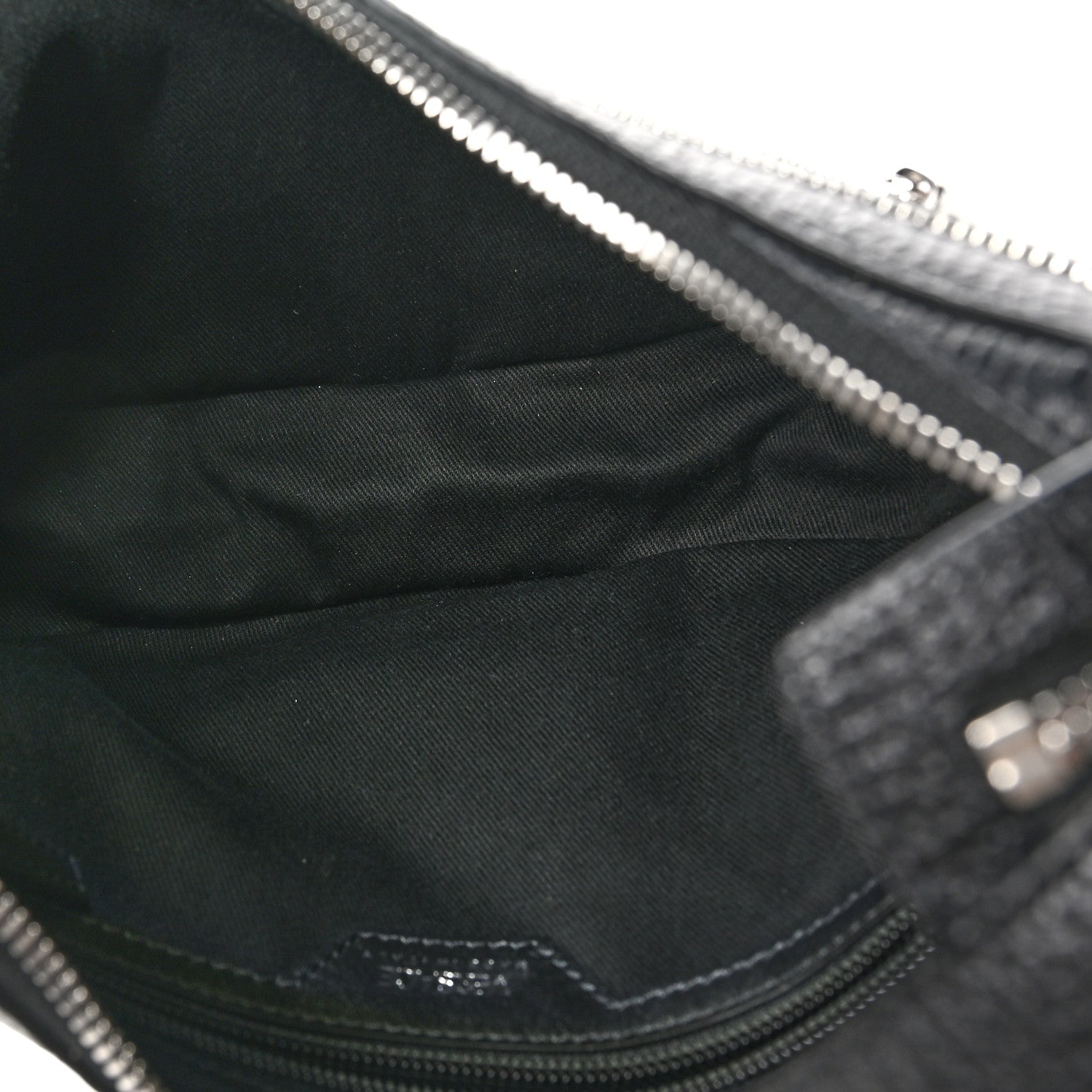 Versace Calfskin Small Repeat Zip Hobo Black 5 of 9