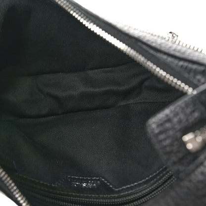 Versace Calfskin Small Repeat Zip Hobo Black 5 of 9