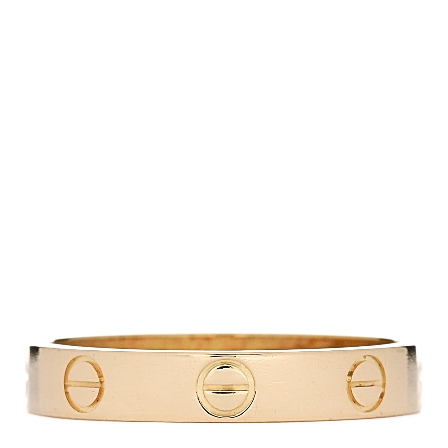 18K Yellow Gold 3.5mm LOVE Wedding Band Ring 57 8