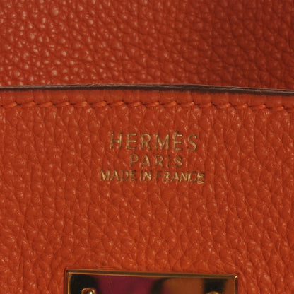 Hermes Togo Birkin 30 Orange 5 of 10