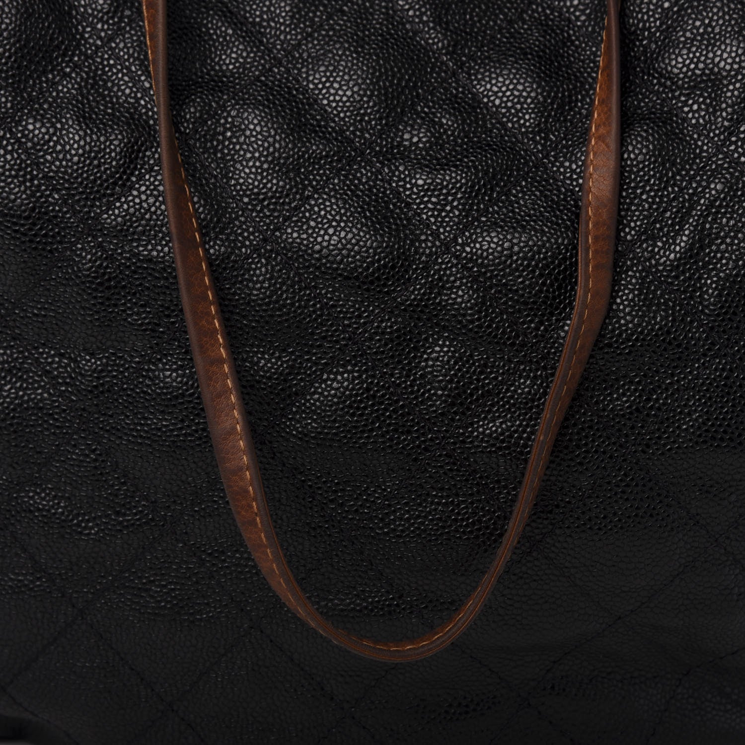 Chanel Crumpled Grained Calfskin Drawstring Tote Black 11 of 14