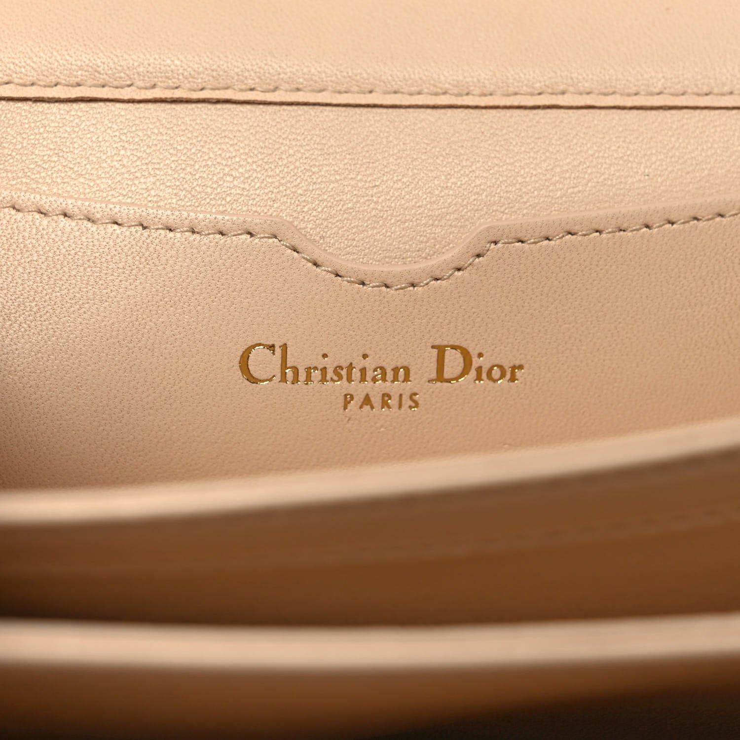 Christian Dior Lambskin Embroidered Le Monde Tarot Pouch Clutch Beige 7 of 7