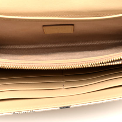MCM Metallic Visetos Medium Patricia Wallet On Chain Gold 5 of 11