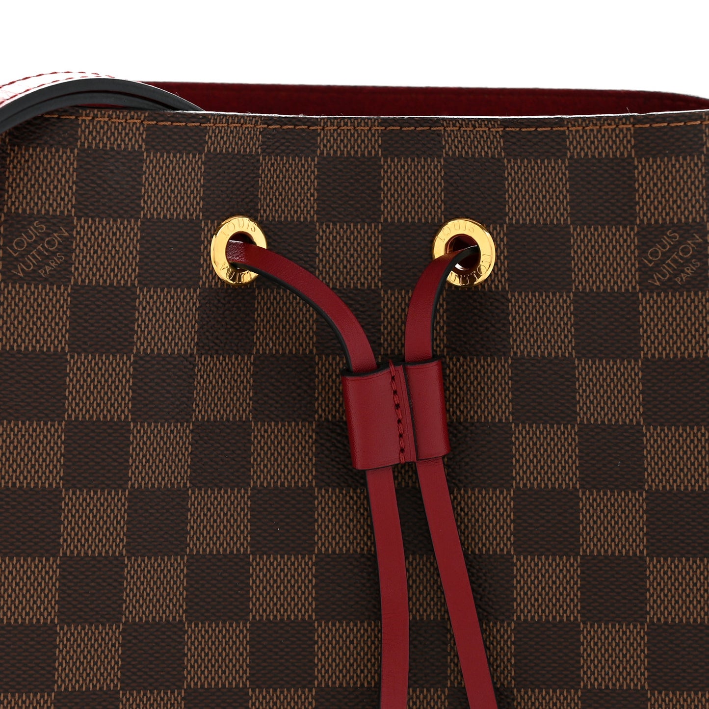 Damier Ebene Neonoe MM Cherry Berry