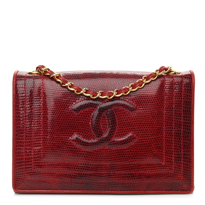 Chanel Lizard CC Mini Flap Bag Red 1 of 11
