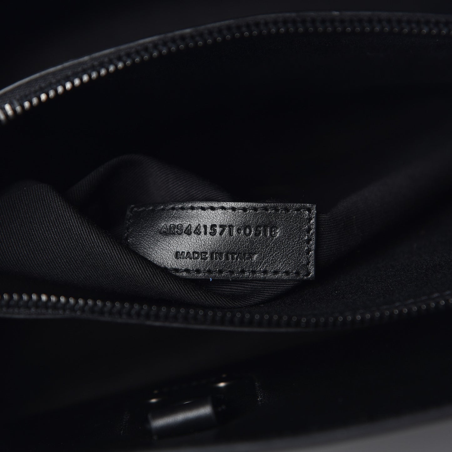 Grained Calfskin Large Sac De Jour Carryall Black
