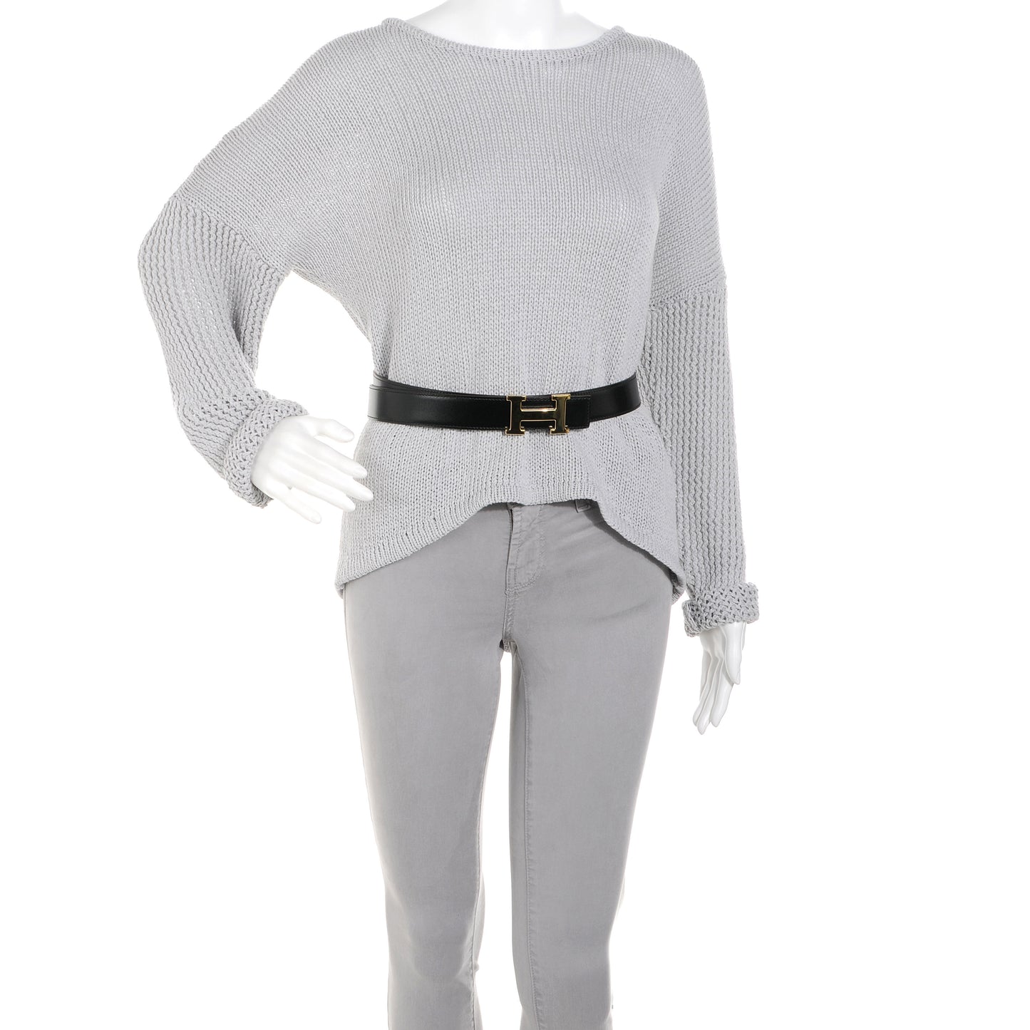 Box Clemence Reversible 32mm H Belt 100 Black