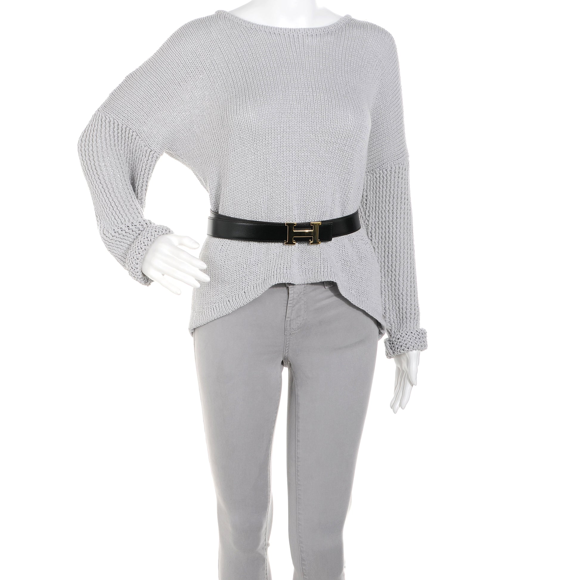 Hermes Box Clemence Reversible 32mm H Belt 100 Black 2 of 6