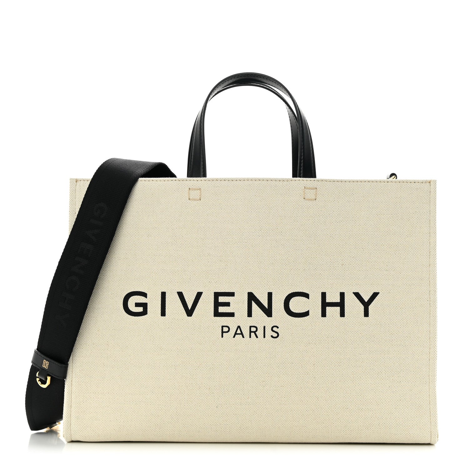 Givenchy Canvas Medium Tote Beige Black 1 of 13