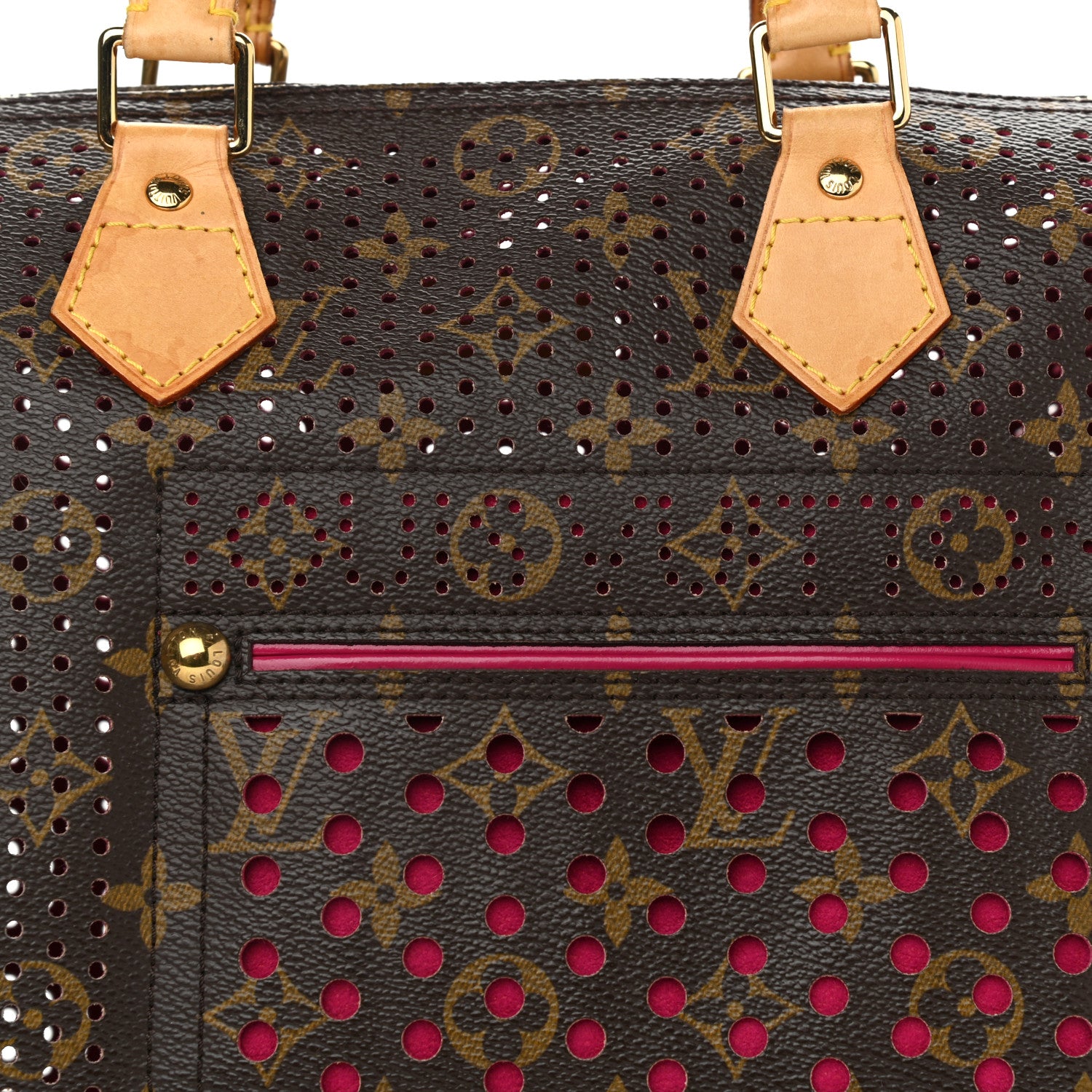 Louis Vuitton Monogram Perforated Speedy 30 Fuchsia 10 of 17