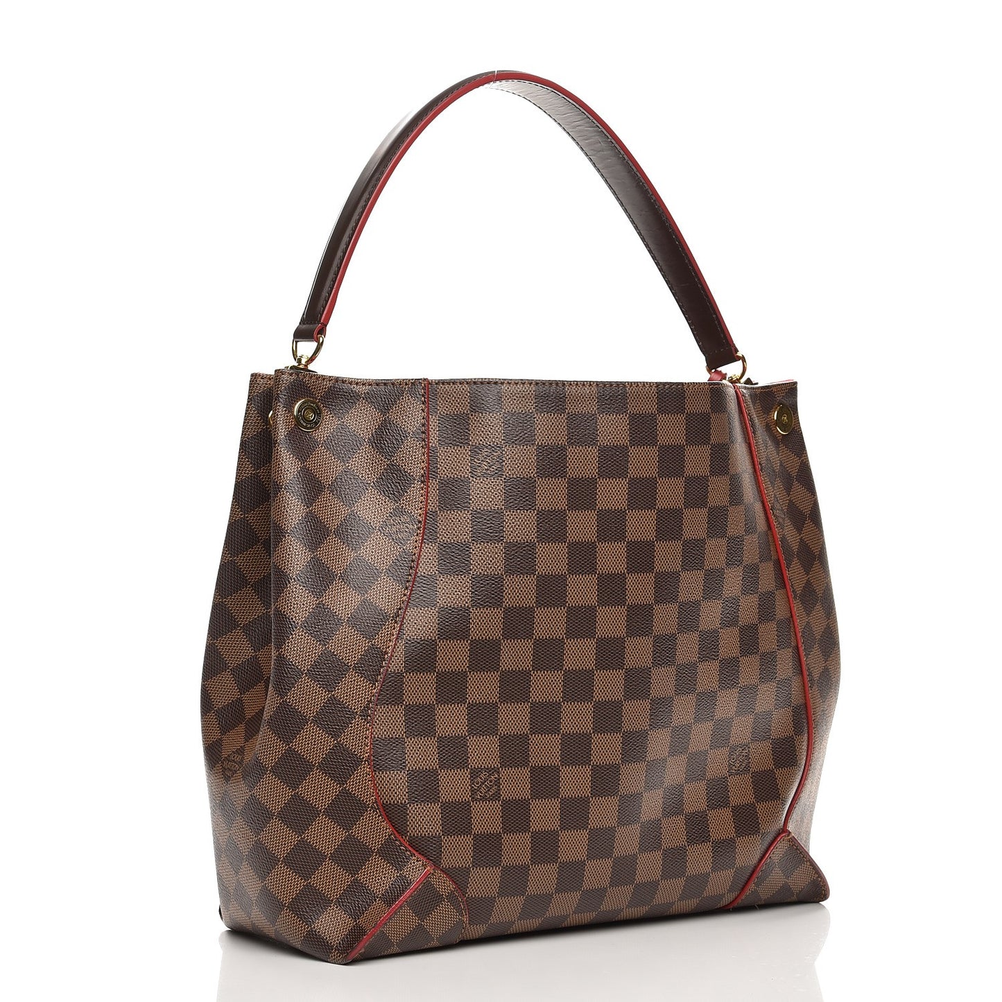 Damier Ebene Caissa Hobo Cherry