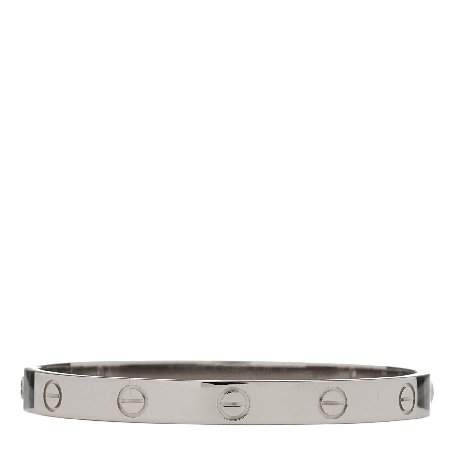 18K White Gold LOVE Bracelet 16