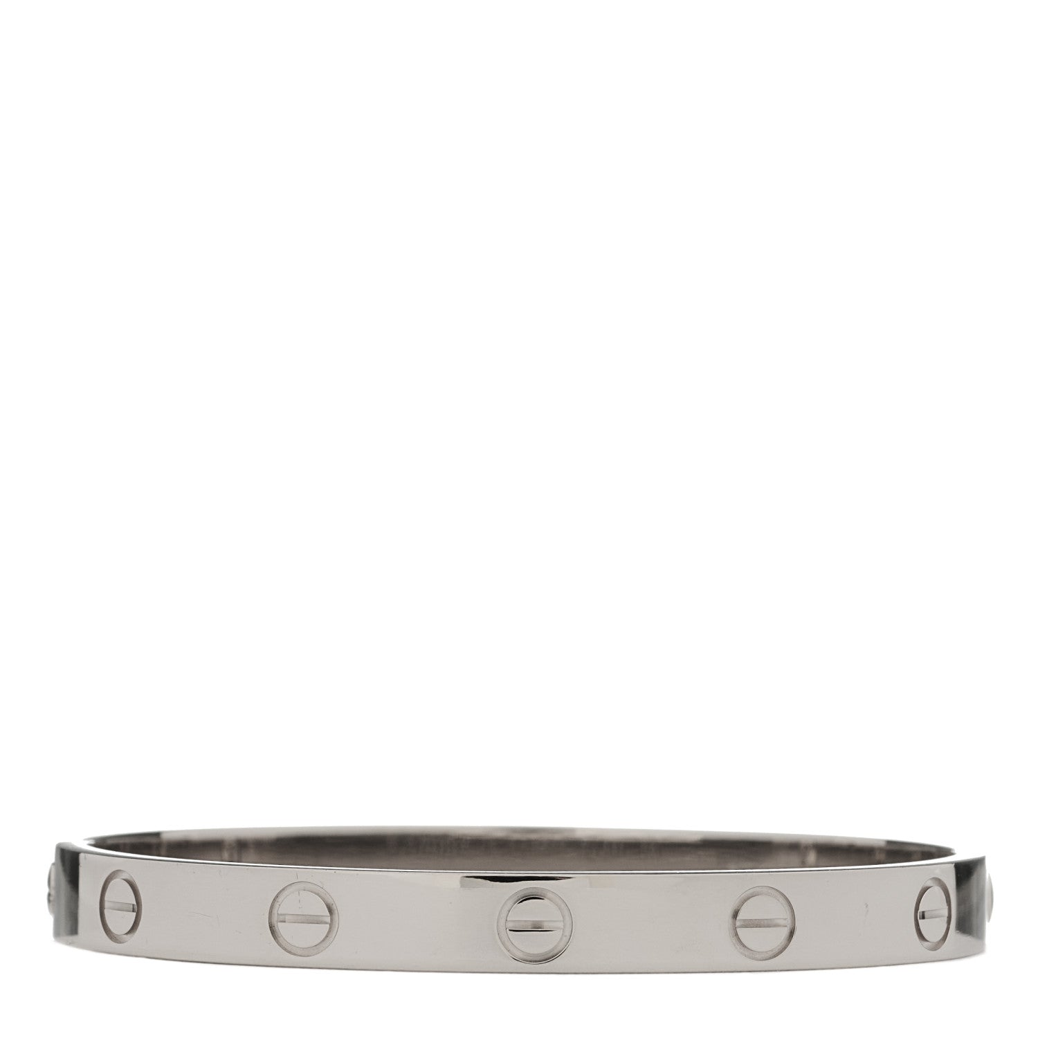 Cartier 18K White Gold LOVE Bracelet 16 2 of 8